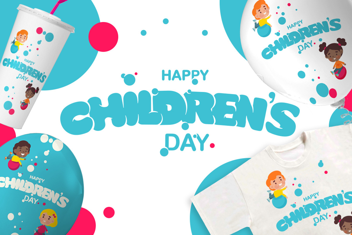 Happy Children's Day, a Poster Template by Anna's Lettering (Photo 8 of 8)