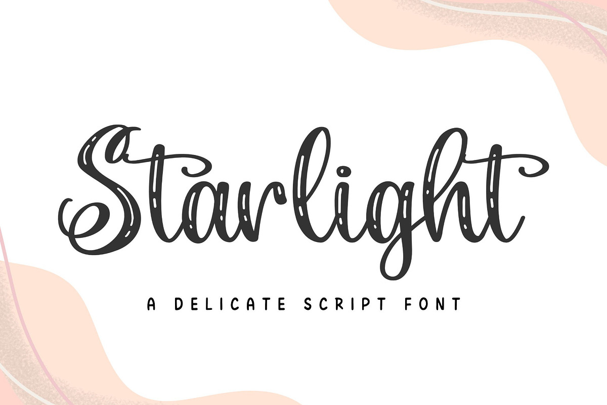 Starlight – Elegant Feminine Script, a Script Font by Fontlicious (Photo 1 of 8)