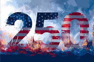 USA 250 celebration background, a Decorative Illustration by 3D assets for your awesom