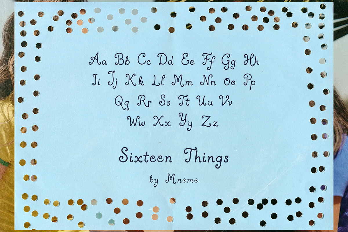 Sixteen Things: Handwritten Font, a Script Font by Mneme (Photo 6 of 8)