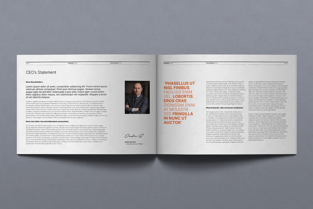 Kreatype Annual Report, a Brochure Template by Kreatype Studio (Photo 4 of 17)