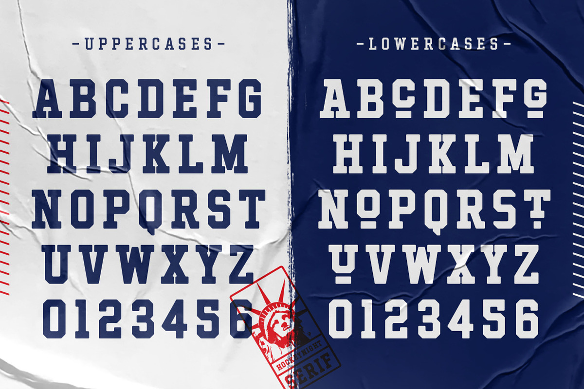 Hockeynight Serif, a Font by XTOPH - Fonts (Photo 4 of 8)