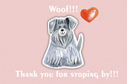 Watercolor cute dogs sticker pack, an Object Graphic by NataLyaroArt (Thumbnail 9 of 9)