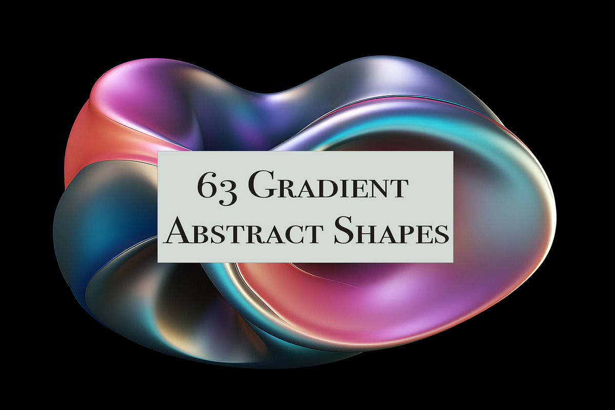 63 Abstract Gradient Shapes Graphic, an Object Graphic by Bilgep_design (Photo 1 of 8)