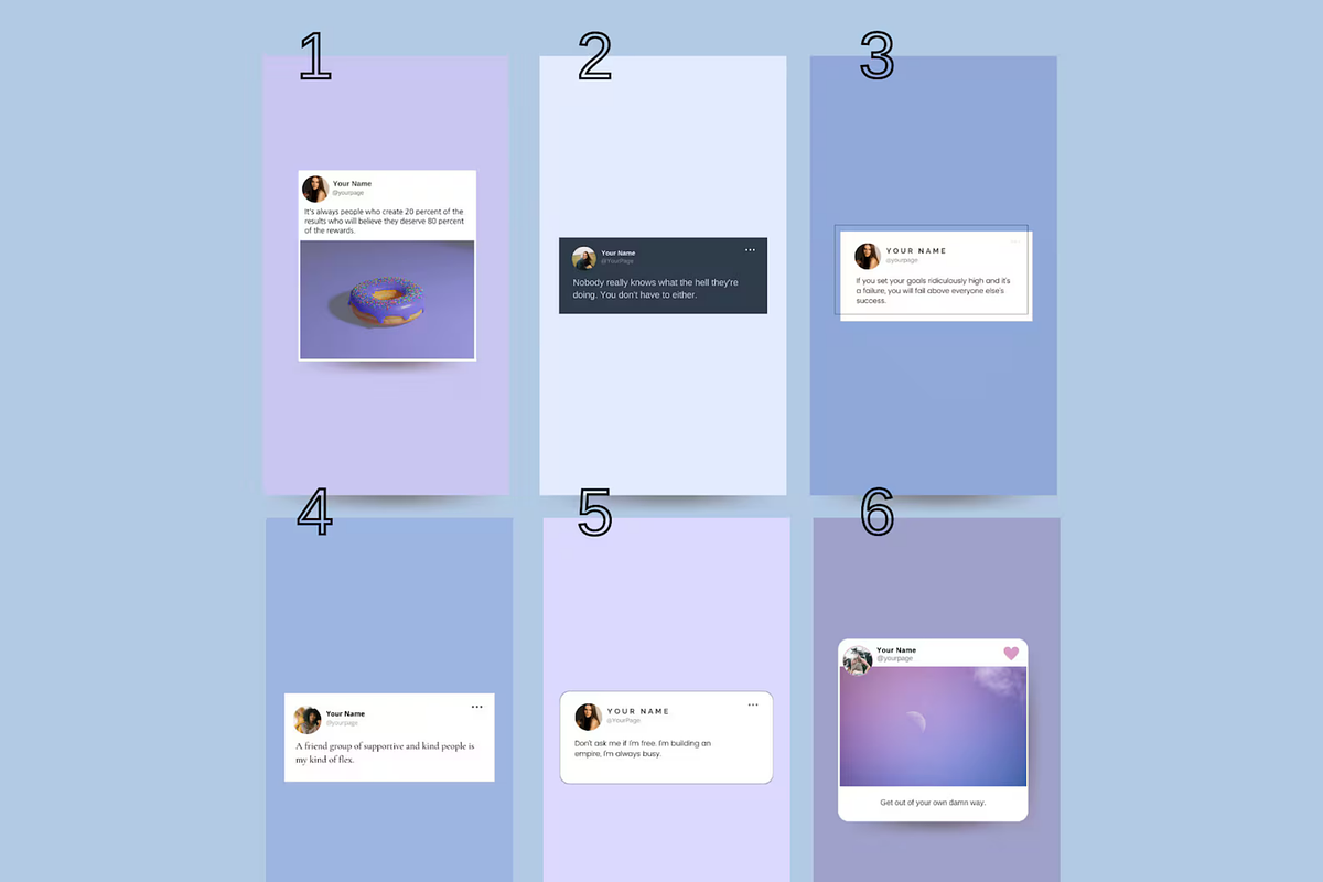 iPhone Notes Spotify Twitter Canva, a Social Media Template by Story Native (Photo 3 of 9)
