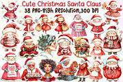 Sweet Cute Christmas Mrs Santa Claus, an Illustration by Sublimation Artist (Thumbnail 1 of 6)