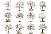 Easter Tree Clipart, an Illustration by DreamArtGraphic (Thumbnail 2 of 4)