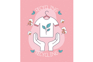 slow fashion recycling, an Object Illustration by studiogstock