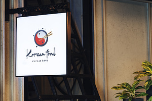 Korean Food Logo Designs Concept