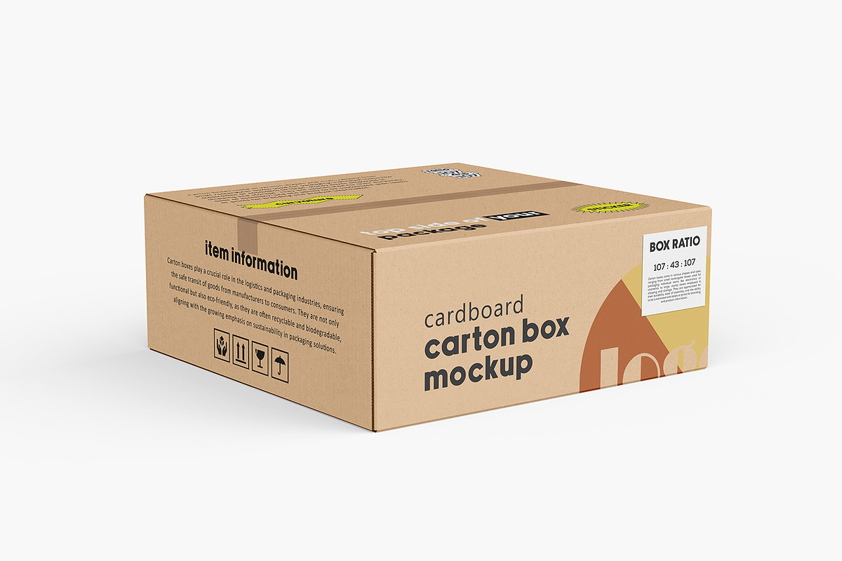 Cartoon Box Mockup, a Packaging Mockup by Ram Studio LLC (Photo 15 of 23)