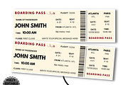 Editable Boarding Pass Template, a Card Template by YasdeyDesigns (Thumbnail 2 of 8)