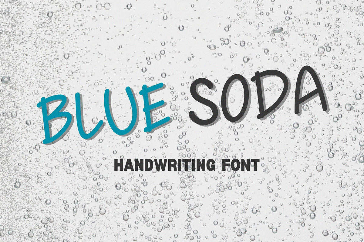 Blue Soda Handwriting Font, a Handwritten Font by Ruddean2109 (Photo 1 of 10)