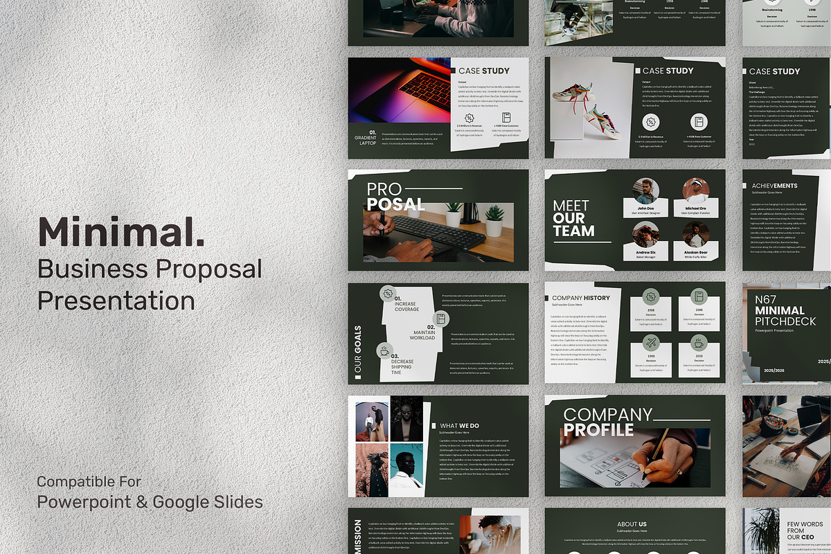 67 Minimal Presentation, a Presentation Template by Fitra Noor (Photo 1 of 5)