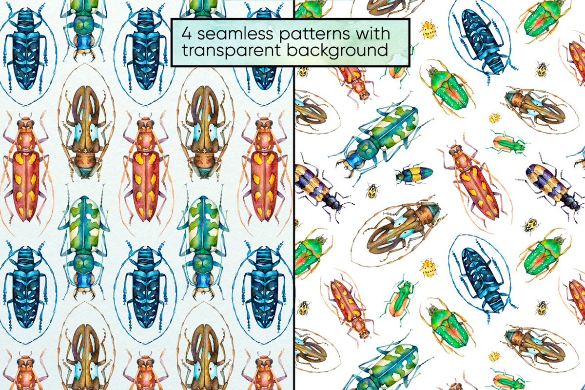 Beetles Watercolor collection, a Graphic by Green_leaf_17 (Photo 3 of 5)