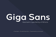 Giga Sans, a Sans Serif Font by Locomotype (Thumbnail 1 of 10)