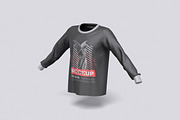 Long Sleeve T-Shirt Mockup, a Shirt Mockup by xavier_studio (Thumbnail 2 of 5)