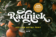 Update! Radnick - Stylish Retro, a Serif Font by Letterhend Studio (Thumbnail 1 of 10)