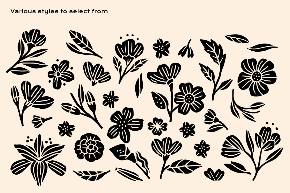 Blossom Clipart Bundle, an Object Illustration by ClayStudio (Photo 4 of 7)