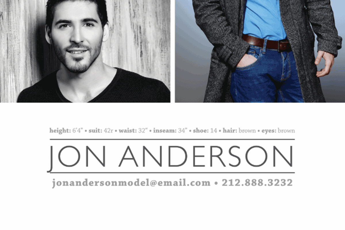 Pro Comp Card Template, a Flyer Template by Nate Bartlett Design (Photo 2 of 2)