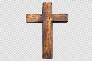 Rustic Christian Cross Png, a Graphic by VetalStock