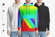 Men's Hoodie Mockup, a Hoody Mockup by Mock-up Store (Thumbnail 5 of 6)