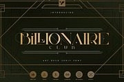 Billionaire Club - Art Deco Serif, a Serif Font by VP Fonts (Thumbnail 1 of 12)