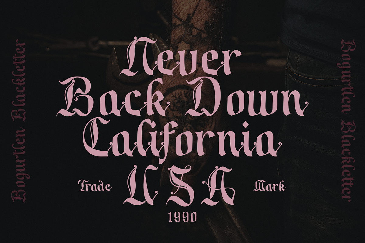 Bogurtlen Blackletter, a Blackletter Font by TypeClassHeroes (Photo 5 of 10)