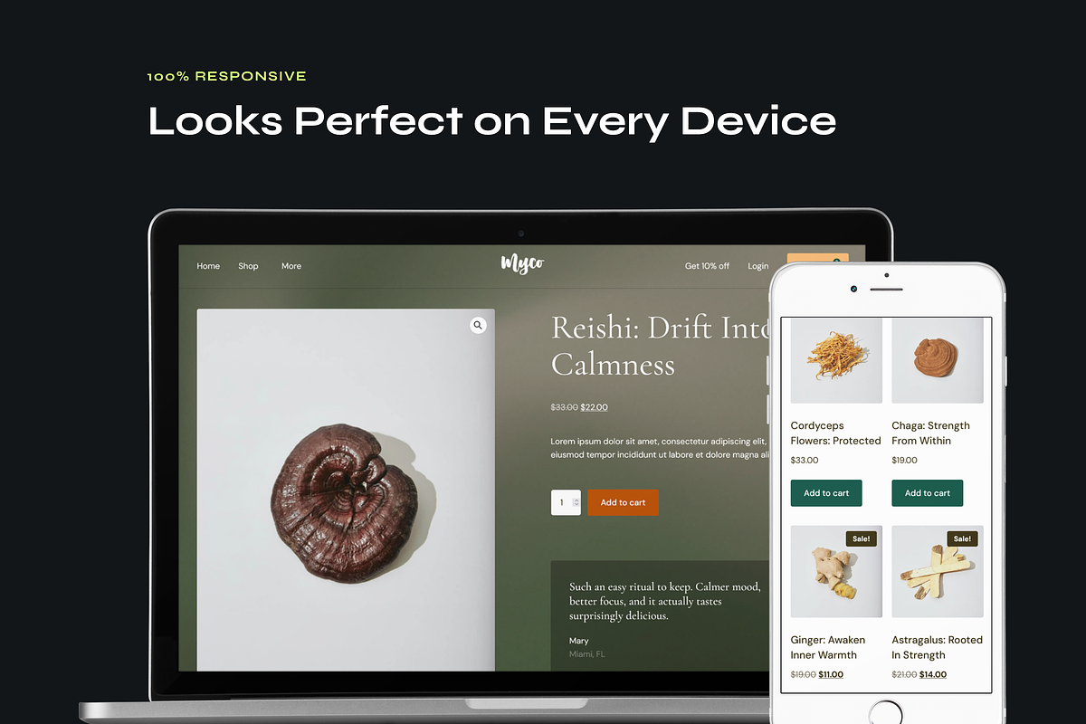 Supplement Store Elementor Template, a WordPress Template by Awakened Templates (Photo 2 of 6)