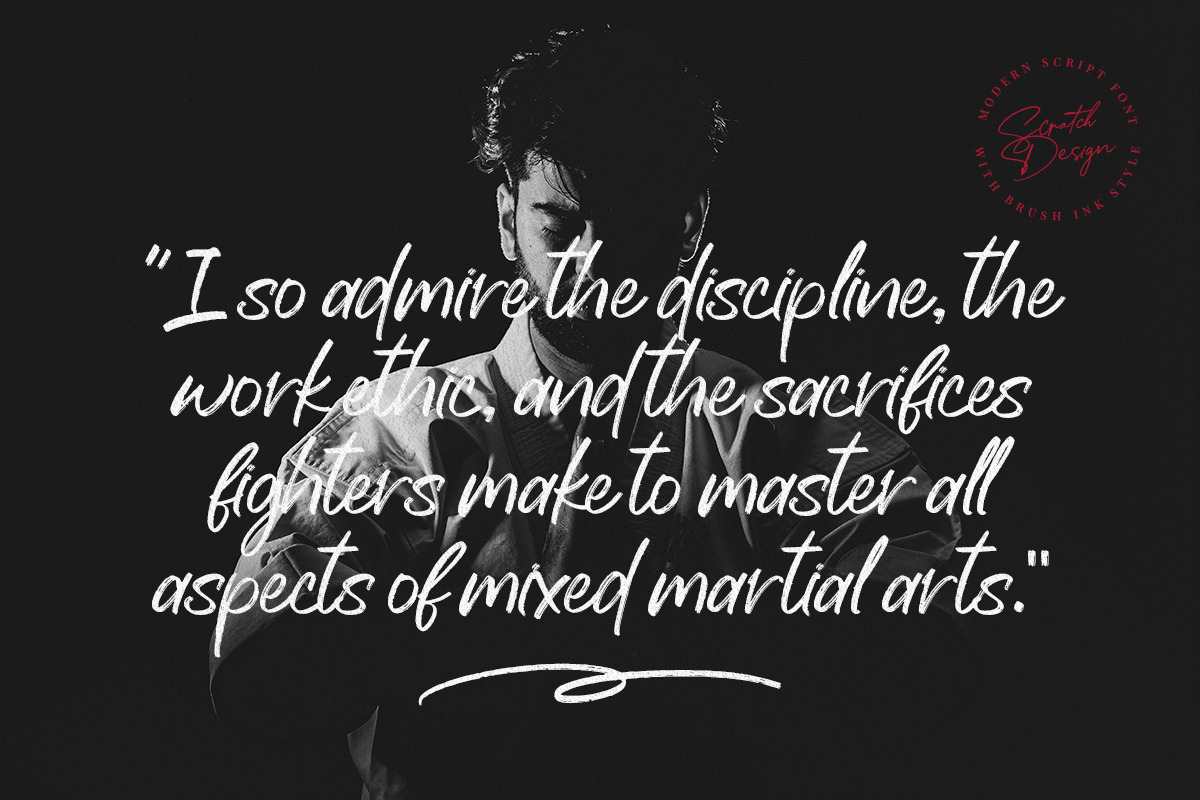 Backhand - Script, a Script Font by Scratch Design (Photo 3 of 11)