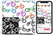 BMX Seamless Pattern Set, a Pattern Graphic by regalDRAW (Thumbnail 3 of 3)