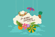 Tropical Beach Freehand Drawings, a Decorative Illustration by Adiemus (Thumbnail 3 of 7)