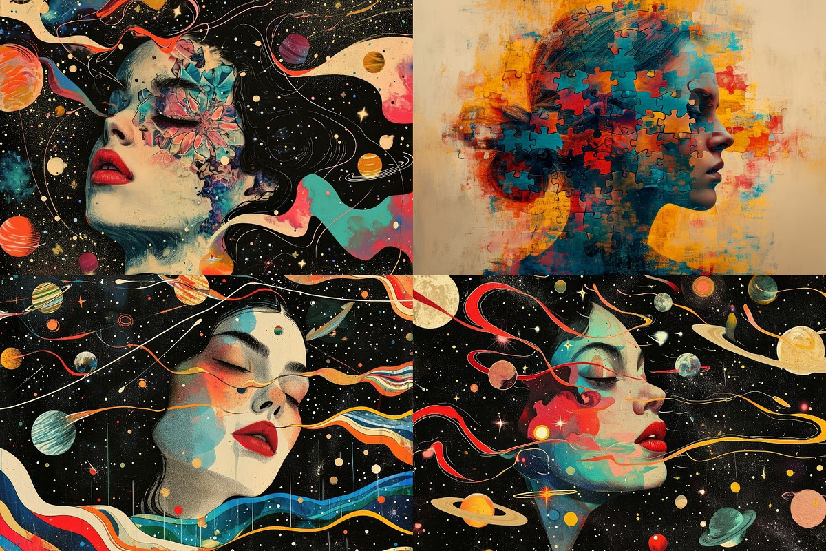 16 Celestial Dreamscape Illustration, a Person Illustration by HipFonts (Photo 3 of 5)