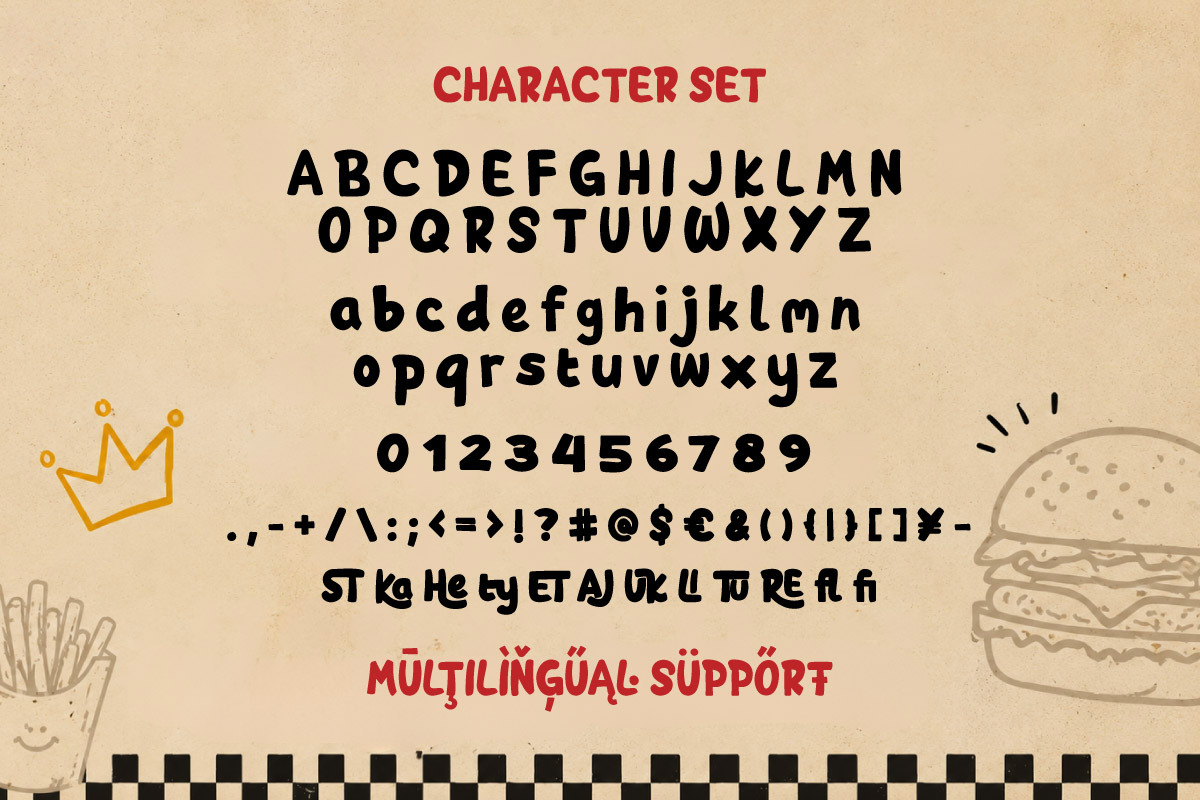 Heckybrave - Burger Display Font, a Handwritten Font by productype1 (Photo 11 of 11)