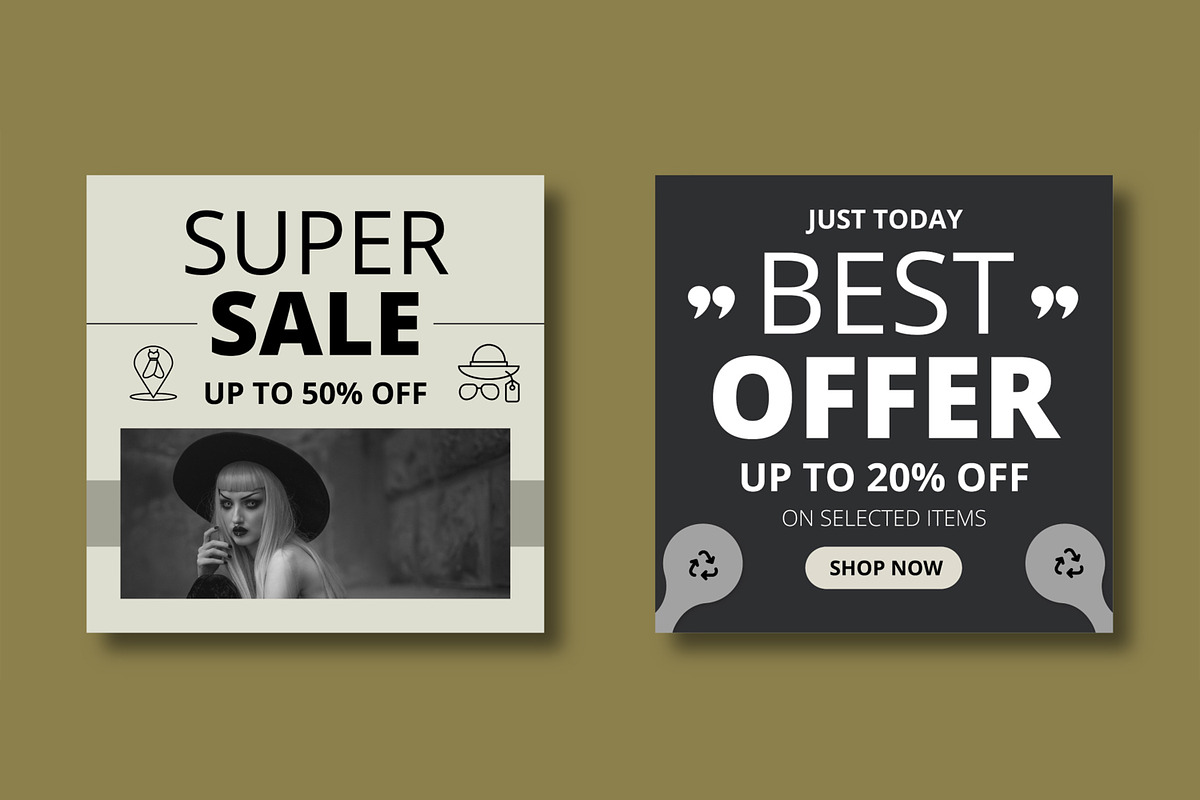 Fashion Sale Social Media Post, a Social Media Template by MightyDesign (Photo 3 of 8)