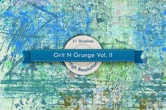 Grit N Grunge V.2 Photoshop Brushes preview 6