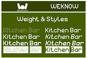 Kitchen Bar font, a Sans Serif Font by weknow (Thumbnail 7 of 8)