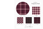 Seamless Burgundy Plaid Textures, a Texture Graphic by Creative Matrix82 (Thumbnail 2 of 5)