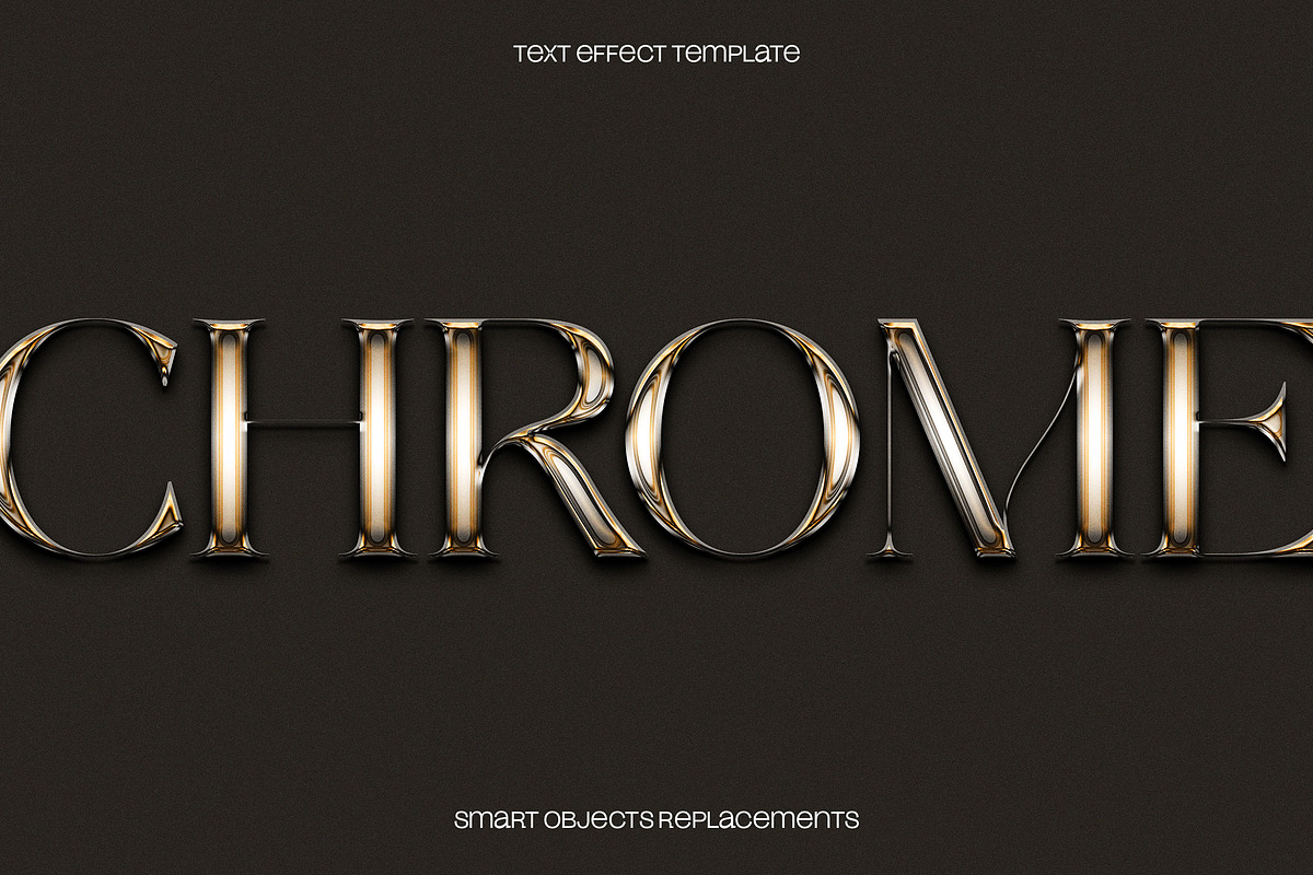 Chrome Text Effect, a Layer Style Add-On by dokudokunomi (Photo 1 of 4)
