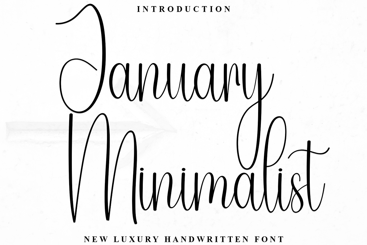 January Minimalist, a Handwritten Font by InermediaSTUDIO (Photo 1 of 8)