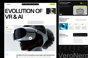 VeroNero - VR AI Gadget, an UI Kit Template by Sans Design