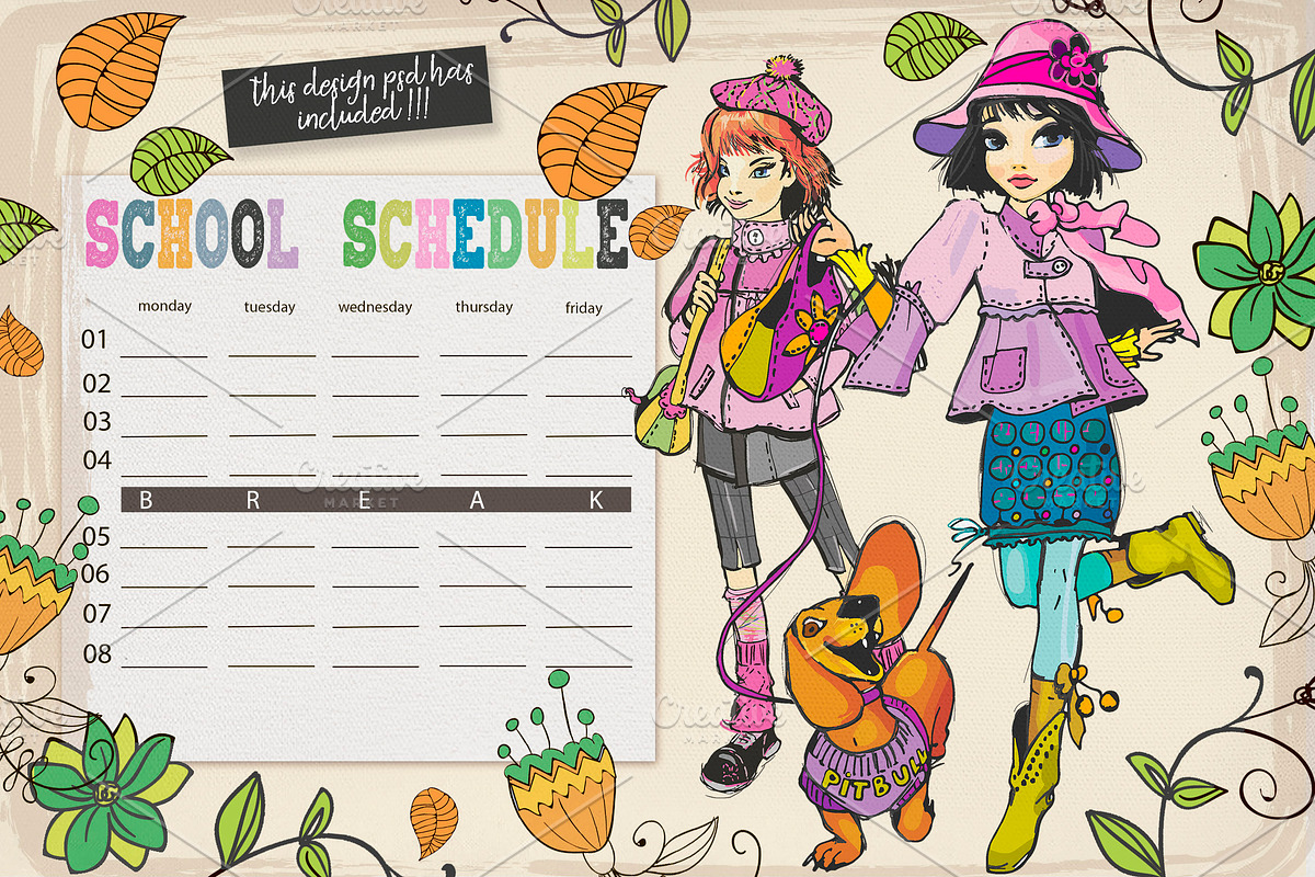 GIRL'S MIDDLE SCHOOL, an Education Illustration by Alisa Mikibith Art (Photo 7 of 14)