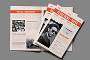 Minimal Newspaper Template, a Magazine Template by MightyDesign (Thumbnail 1 of 8)