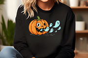 Halloween Pumpkin Png Cute Ghost, an Illustration by Craft Nest (Thumbnail 6 of 6)