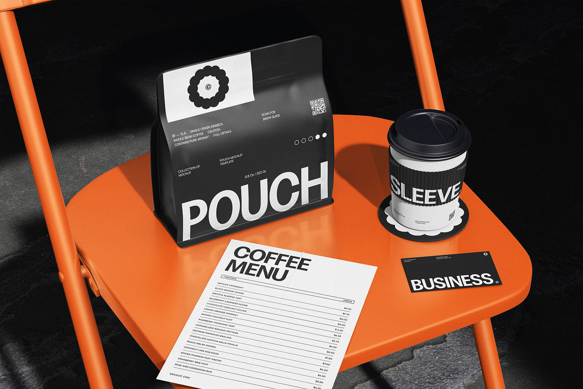 Cafe Branding Mockup, an Advertising Mockup by Brand Earth (Photo 3 of 4)