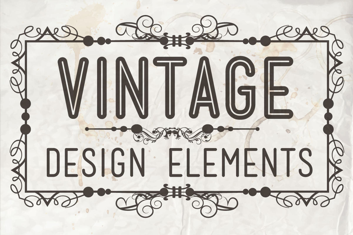 Vintage Calligraphic Design Elements