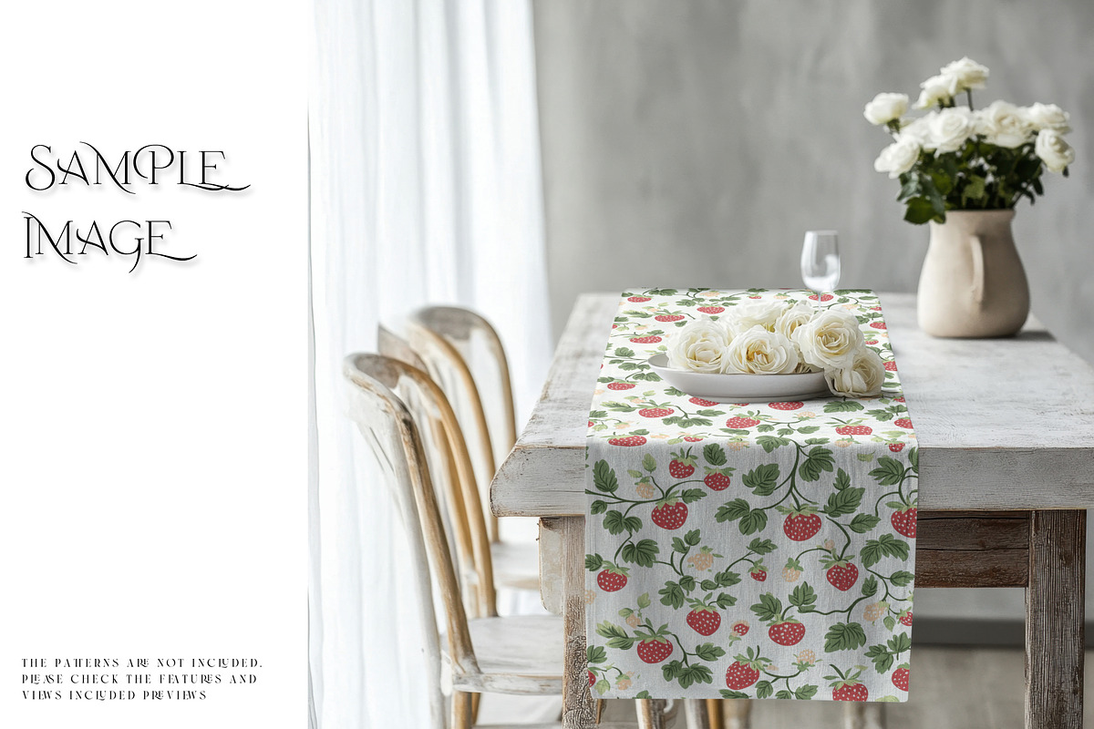 Table Runner with Smart Objects, a Product Mockup by mock-ups (Photo 7 of 13)