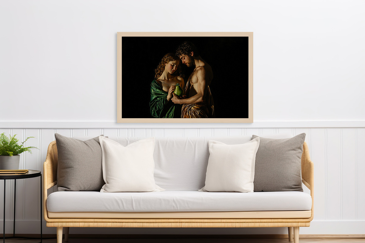 Adam & Eve with Forbidden Fruit Art, a Person Photo by PrintablesByFranklyn (Photo 7 of 8)