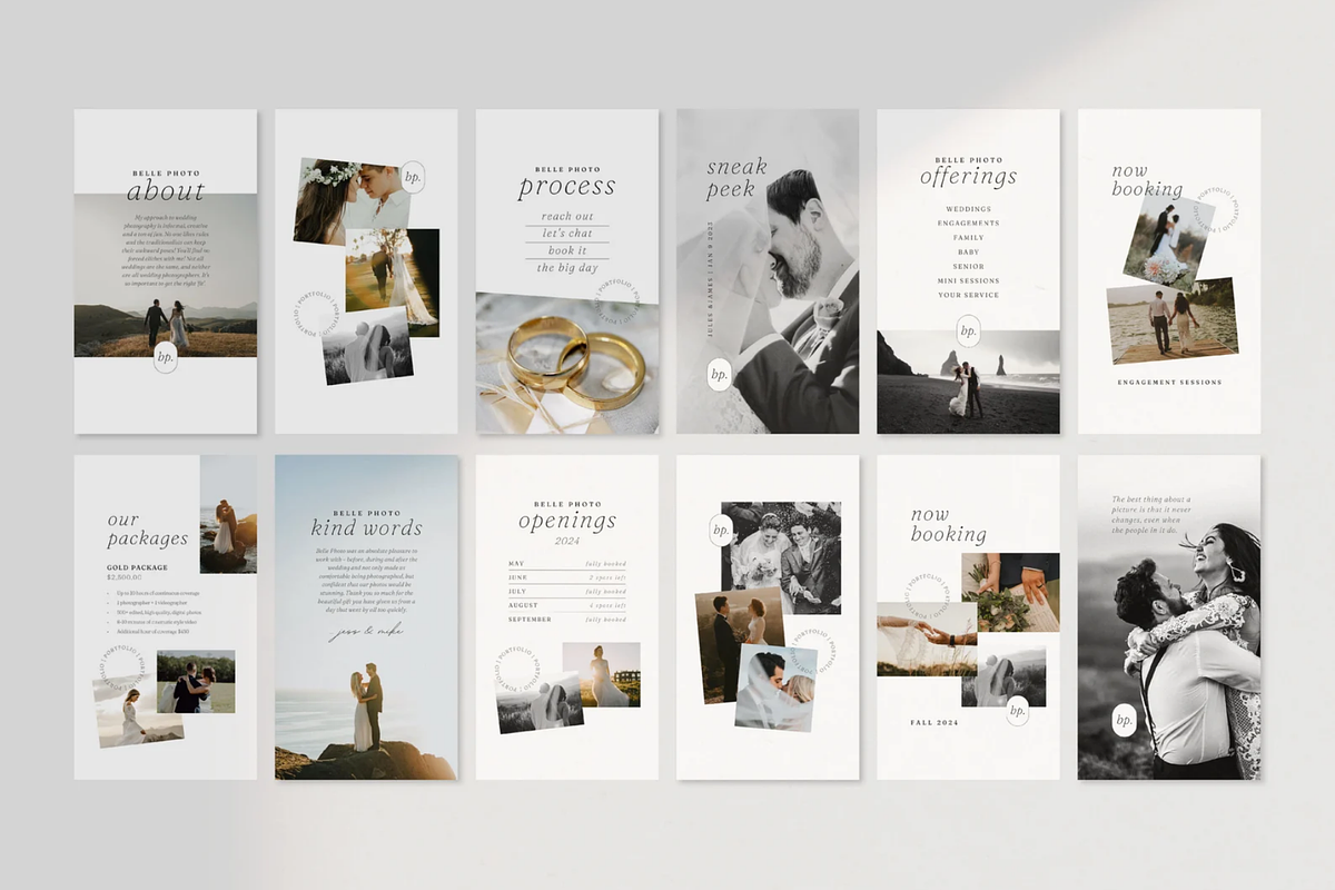 Photographer Instagram Bundle Canva, a Social Media Template by frommakertomaker (Photo 3 of 10)