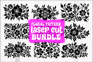 Floral Pattern Laser Cut Design Bund, an Object Graphic by Designs_River