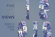 Metal Counter - 3D Lettering, a Graphic by MIIM (Thumbnail 3 of 8)